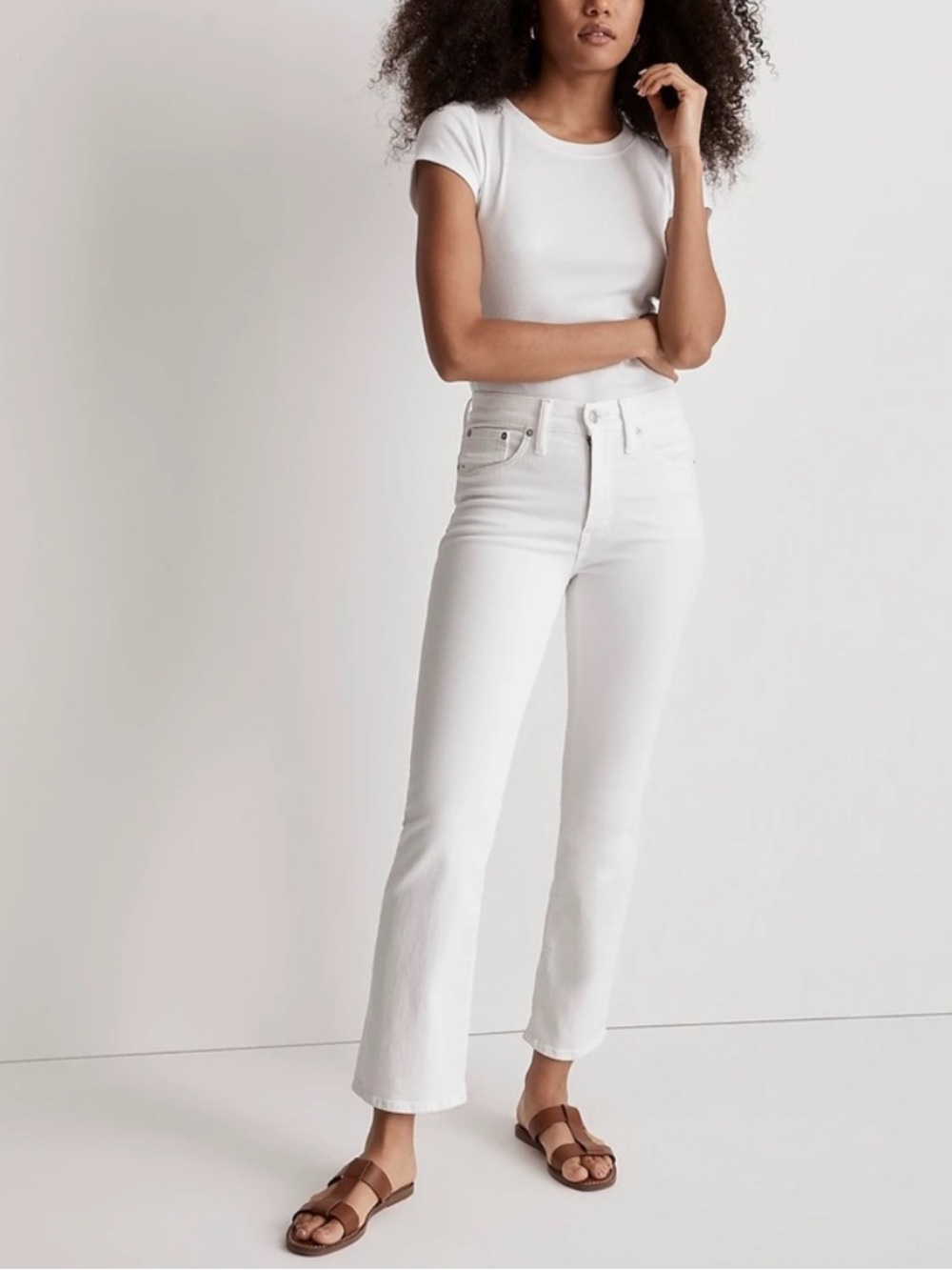 Madewell Mid-Rise Kick out crop jeans size 32